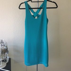 NWT teal bcbg bodycon dress XXS