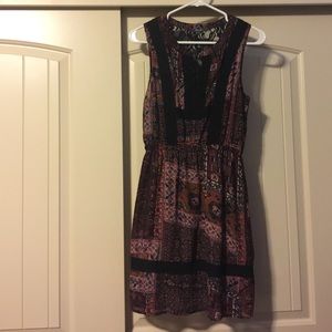 Miss Me lace and patterned dress. (Small)