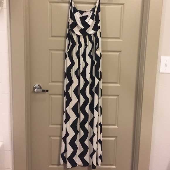 Strapless maxi dress