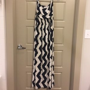 Strapless maxi dress