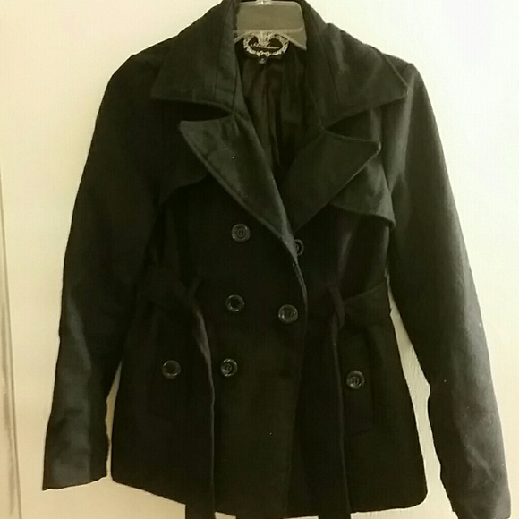 Navy blue pea coat