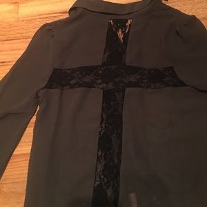 A see through chic blouse & gorgeous lace design