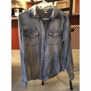 Buckle Daytrip acid washed jean shirt MEDIUM
