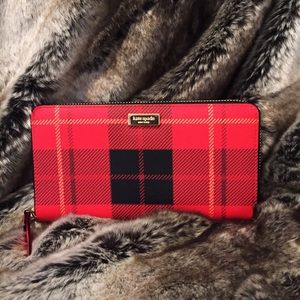 Kate Spade Plaid Wallet