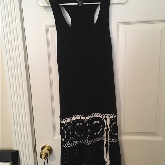 a black and white lace moda int dress