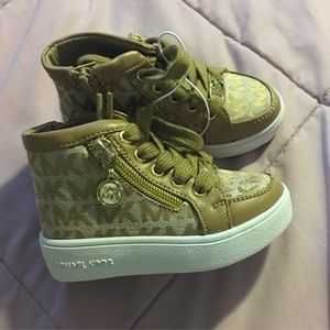 Michael Kors baby hi top gym shoes