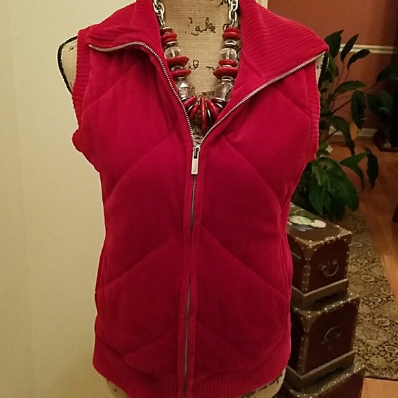 Jones New York Jackets & Blazers - REDUCED JONES NEW YORK SIGNATURE RED VEST