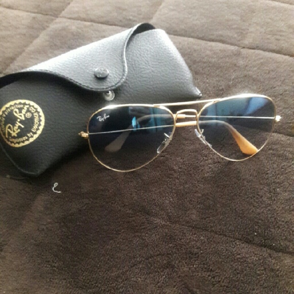 Light blue gold small frame