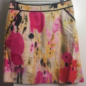 Cheery colorful skirt.