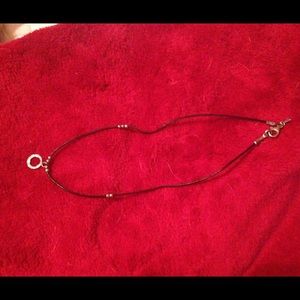 SILPADA BLACK LEATHER NECKLACE