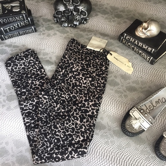LAST ONE RARE rag + bone cheetah leopard leggings - Picture 2 of 5