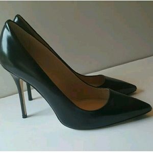 JCREW Roxie glossy leather pumps BLACK NEW!!!!