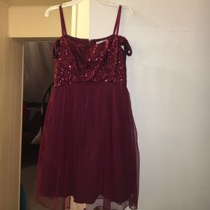 Burgundy Dress