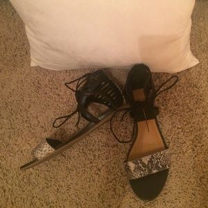 Black strappy sandals