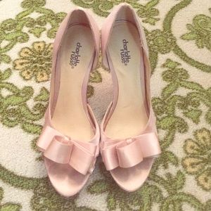 Pale pink pumps