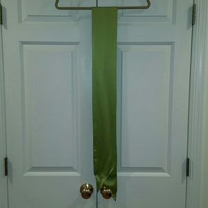 J. Crew green 100% silk sash