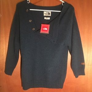 The North Face - XS Teal Side-Button Sweater - NWT