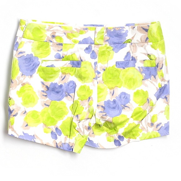 Watercolor J Crew Khaki Shorts Sz 2 - Picture 2 of 2