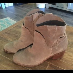 Dolce vita suede booties, size 9