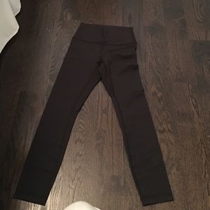 Lululemon black leggings size 4 worn once