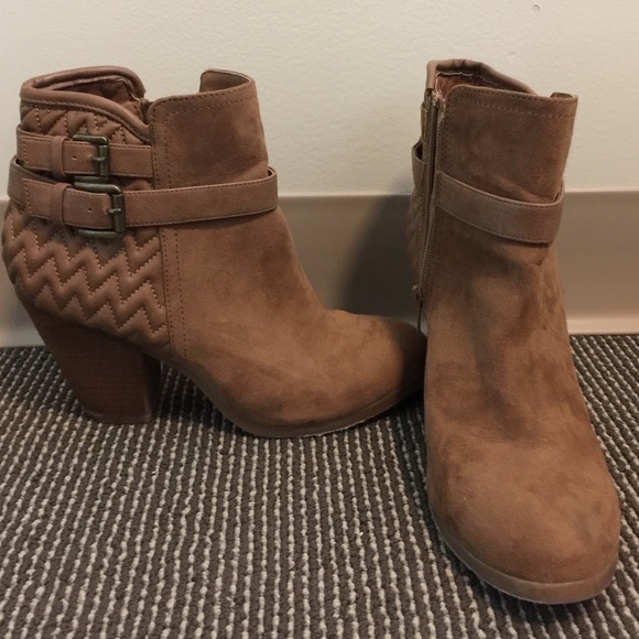 Tan booties from Francesca's
