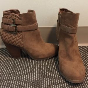 Tan booties from Francesca's