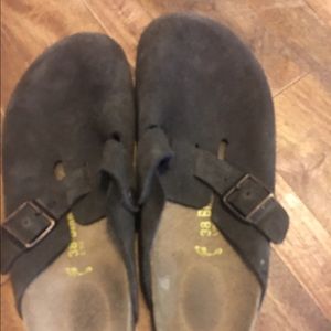 Birkenstock clogs, size 38, brown suede