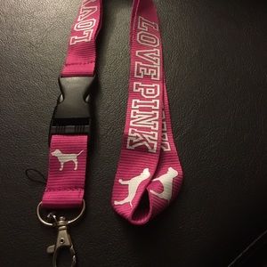 Victoria's Secret Love Pink Dog Lanyard