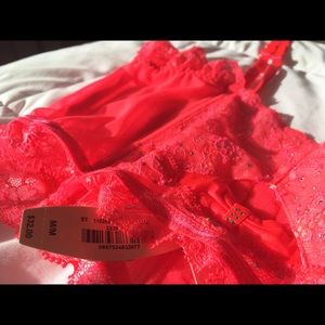 Victoria's Secret Sparkling Pink Garter Belt