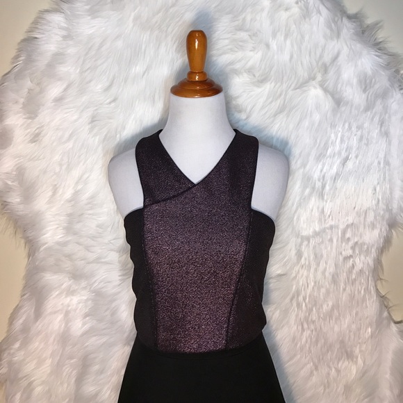 Express Tops - Express Shimmer Purple Crop Top