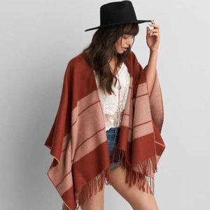 🎉AE Southwestern Fringe Poncho