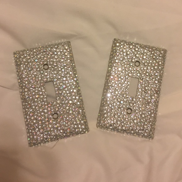 Rhinestone light switch covers