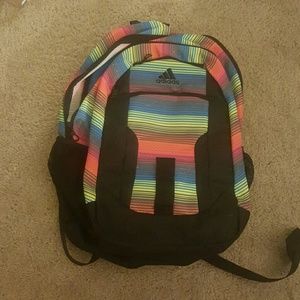 Rainbow Colorful Adidas Backpack