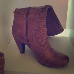 Miz Mooz Brown Leather Below the knee boot