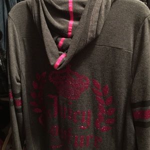 Juicy couture hooded zip up jacket