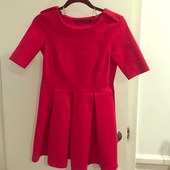 Jessica Day's Red Opening Credit ZARA dress