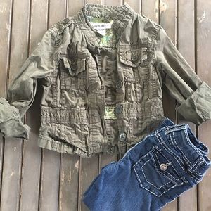 Lightweight toddler Olive Utility Jacket
