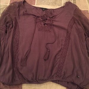 Purple American eagle blouse