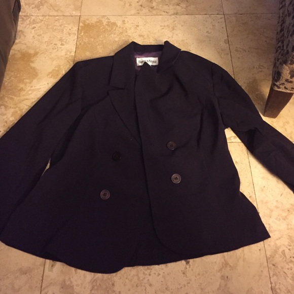 Collared Dark eggplant button Jacket