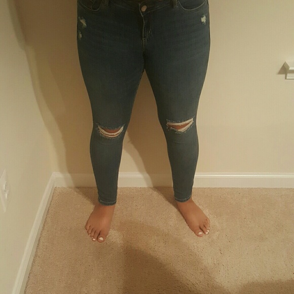 Oh my blue low waisted jeggings