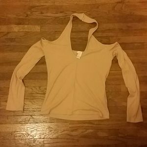 Cold shoulder long sleeve too