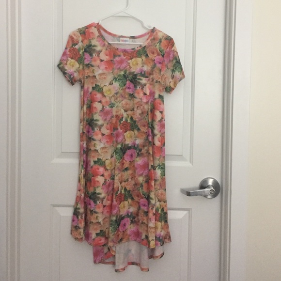 XS LuLaRoe Floral Carly EUC