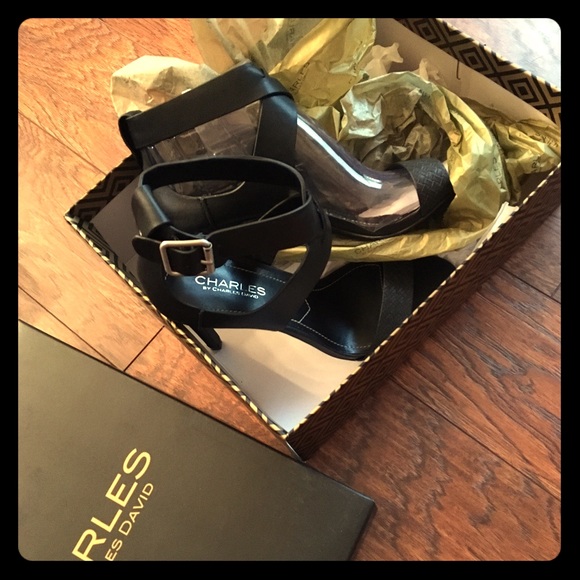 NWT Sexy Black high heels Charles by Charles David