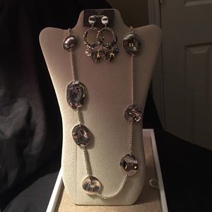 Chico's Set of Earrings and Necklace