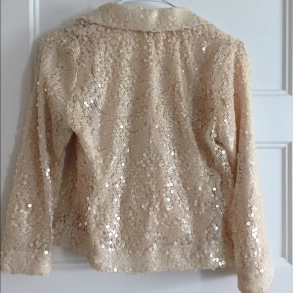 Olive & Oak sequins Blazer size S Blush - Picture 2 of 2