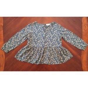 Urban Outfitters Floral Babydoll Blouse