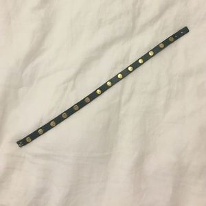 Tory Burch green/gold wrap bracelet (or choker)