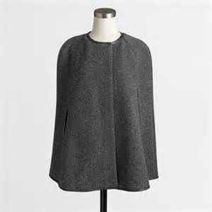 J.crew gray wool cape