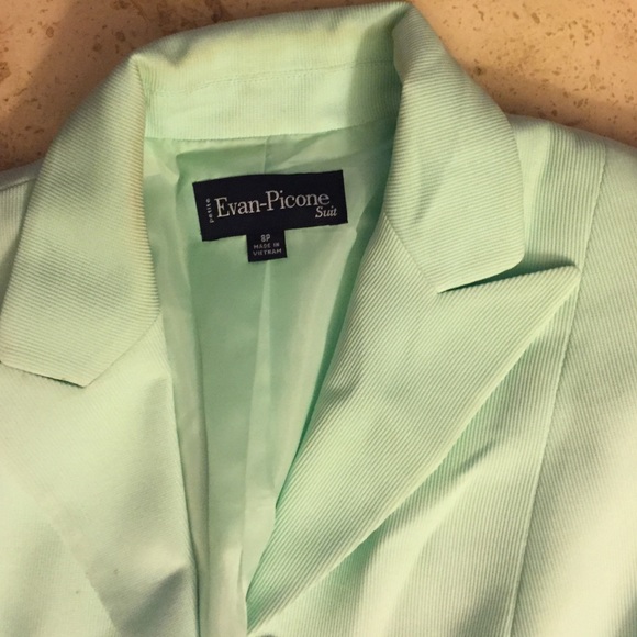 Seafoam green button up Jacket - Picture 2 of 4