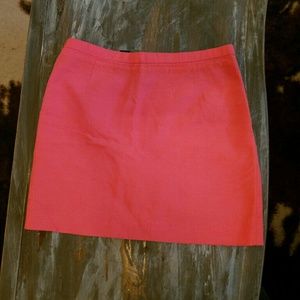 Coral mini skirt